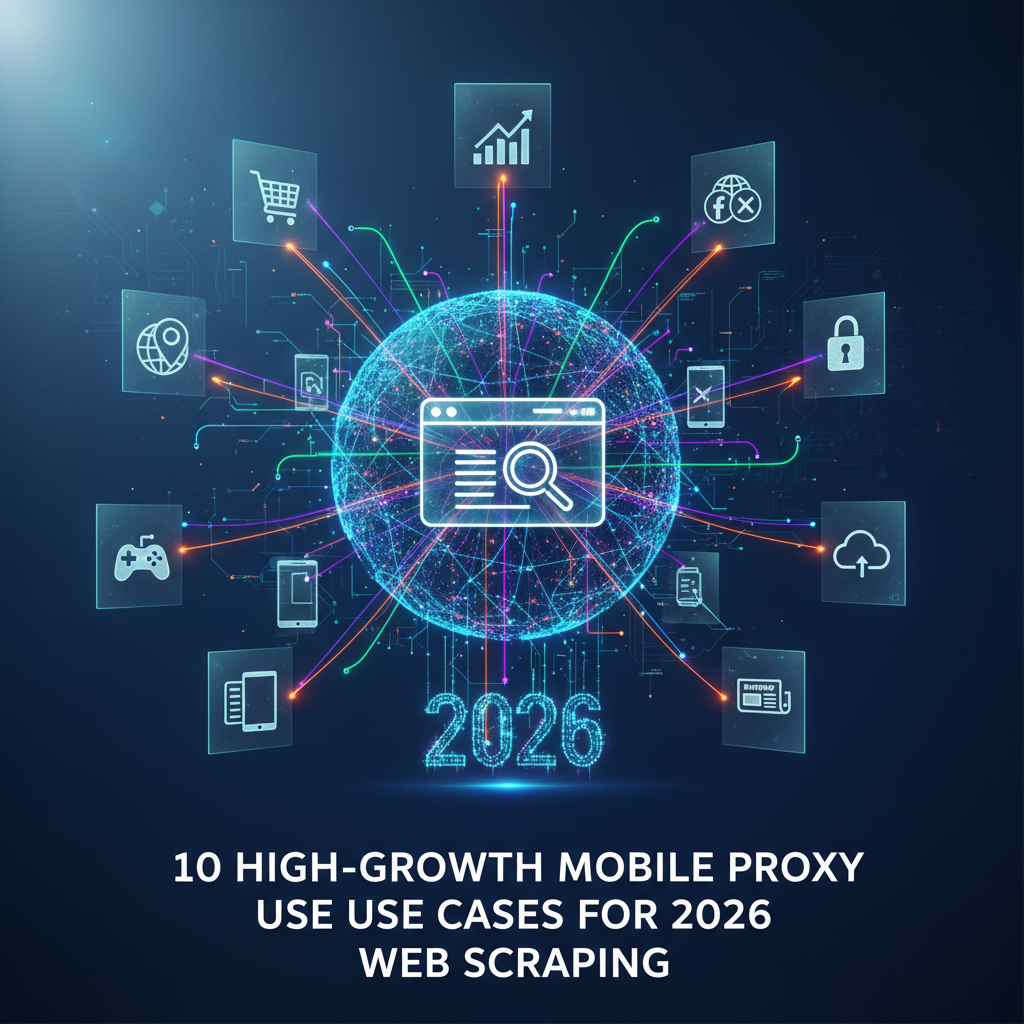 10 High-Growth Mobile Proxy Use Cases for 2026 Web Scraping