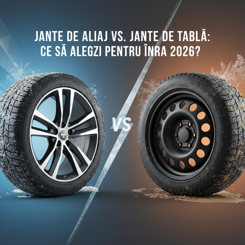 Jante de Aliaj vs. Jante de Tablă: Ce să alegi pentru iarna 2026?