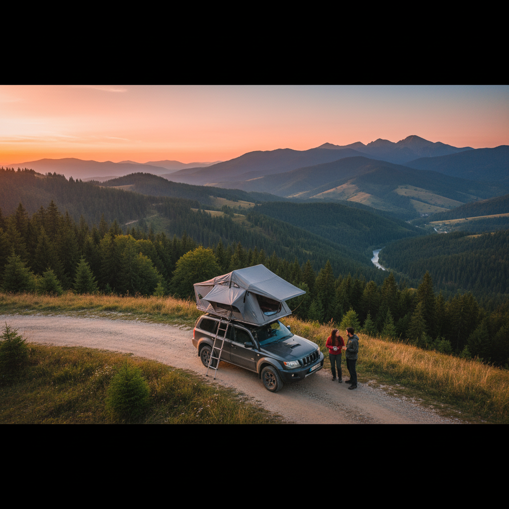 Overlanding în România 2026: Corturile pe plafon Thule transformă mașina ta în hotel mobil