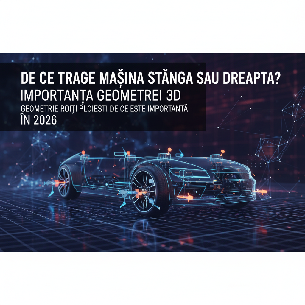 De ce trage mașina stânga sau dreapta? Importanța geometriei 3D în 2026