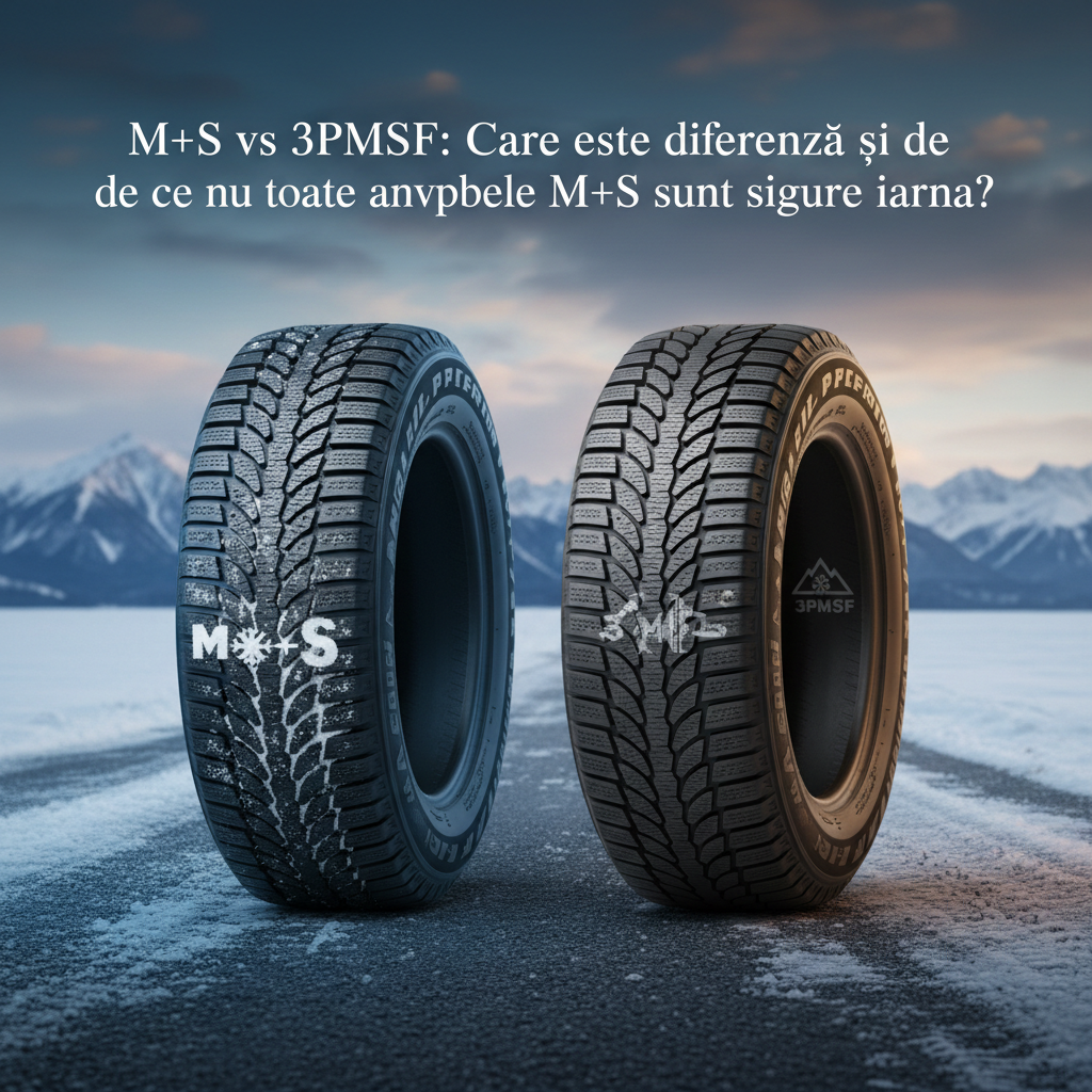 M+S vs 3PMSF: Care este diferența și de ce nu toate anvelopele M+S sunt sigure iarna?